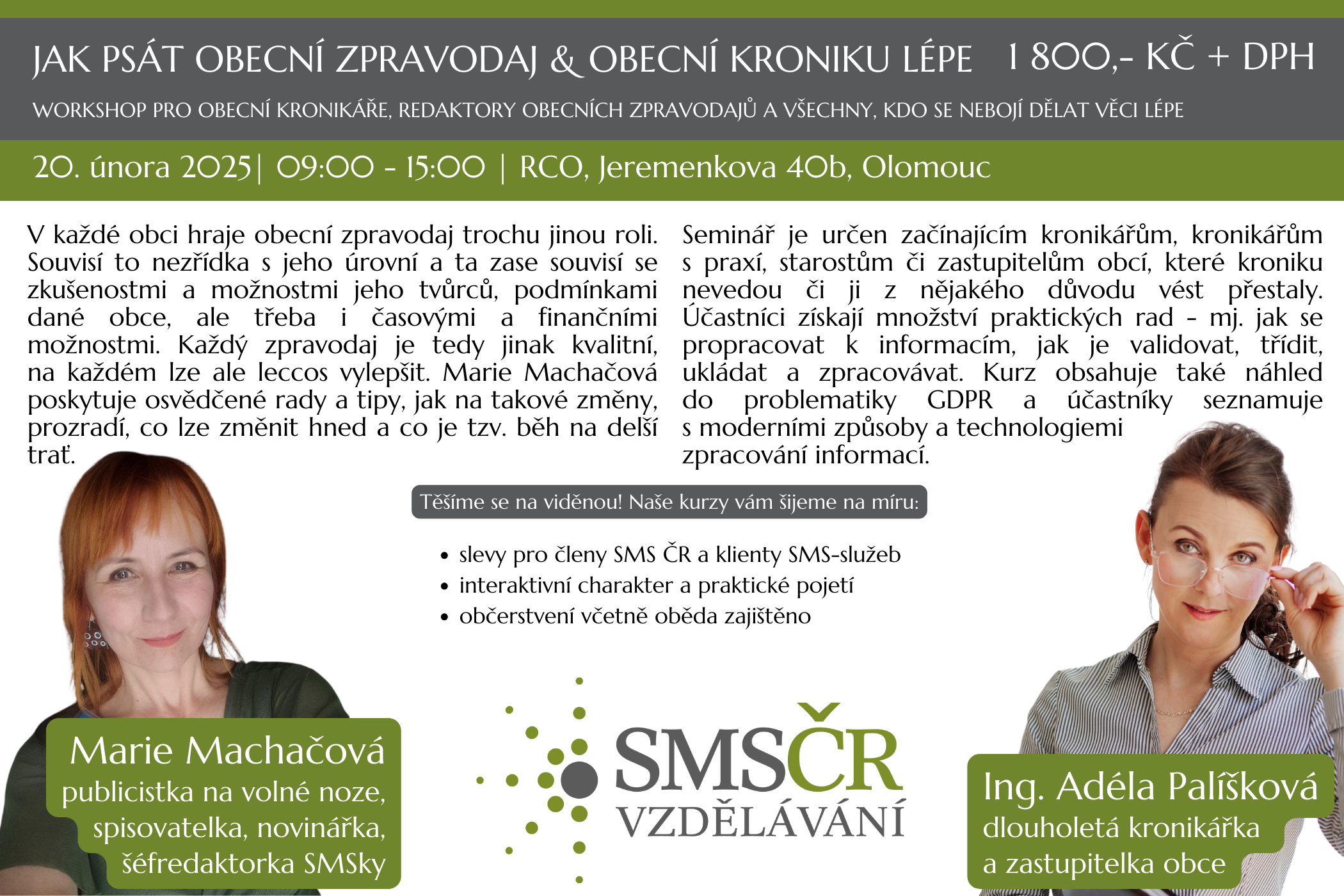 Jak psát obecní zpravodaj & obecní kroniku lépe_Olomouc_únor 2025